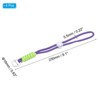 Unique Bargains Adjustable Hanging Braided Strap with Spring Ring Paracord Lanyard Keychains 4 Pcs - 2 of 4