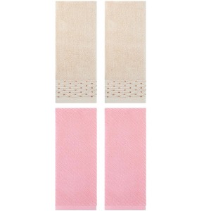 REGALWOVEN 4 Pcs Cotton Quick Drying Soft Bathroom Hand Towel 14" x 30" - 1 of 4