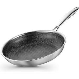 KOCH SYSTEME CS Tri-Ply Hybrid Nonstick Stainless Steel Frying Pan, Silver - 1 of 4