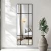 Wooakway Black/Gold Accent Wall Mirror Bathroom/Vanity Mirror Overmantal Mirror Overmantel Mirror for Living Room Bedroom Entryway - 2 of 4