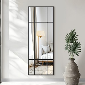 SpassWay Black/Gold Accent Wall Mirror Bathroom/Vanity Mirror Overmantal Mirror Overmantel Mirror for Living Room Bedroom Entryway - 1 of 4