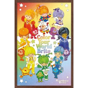 Trends International Rainbow Brite - Color Your World Brite Framed Wall Poster Prints - 1 of 4