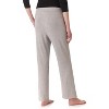 Rekucci Women’s Soft Knit Straight Leg Loungewear Pants with Pockets – Mid-Rise, Drawstring Waist, Relaxed Fit - 3 of 3