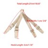 Allegra K Women's Elastic Non-slip Adjustable Bra Shoulder Strap Clips Holder - 3 of 4