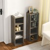 NicBex Bookcases for Living Room 8-Tier Bookshelf Storage Cabinet with Adjustable Shelves Multi-functional Double-decker Bookcase for Home Office - 2 of 4