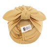 Hudson Baby Infant Girls Turban Cotton Headwraps, Acorn Botanical, 0-24 Months - 4 of 4