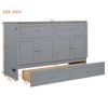 Queen Size Murphy Bed with Large Drawers - 3 of 4