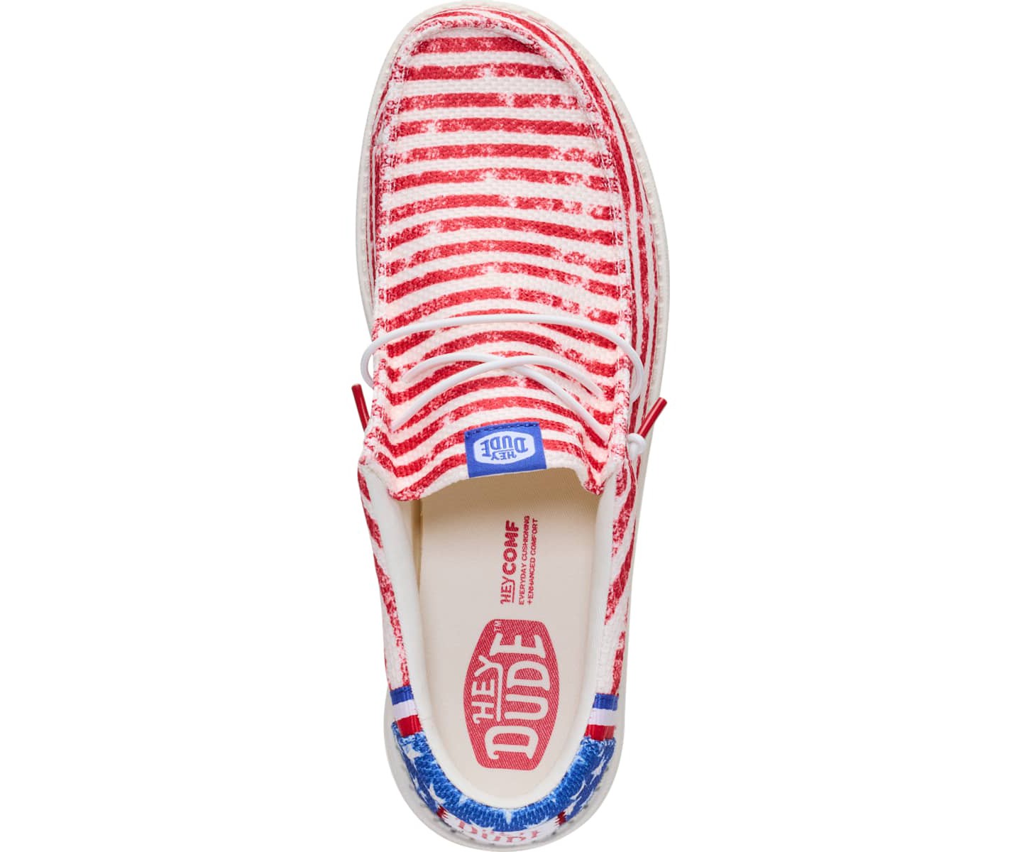 Кроссовки HEYDUDE Men Wally Americana Mesh, 4thof July Patriotic Shoes, American Flag, M9 — фото 3
