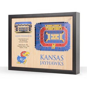 NCAA Kansas Jayhawks 25-Layer StadiumViews 3D Wall Art - 1 of 4