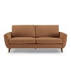 MINIMORE Modern Style 85" W Smiling 3Seater Flared Arm Sofa - 4 of 4