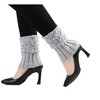 INSPIRE CHIC Women's Knitted Solid Color Warm Knee High Length Ribbed Leg Warmers - 3 of 4