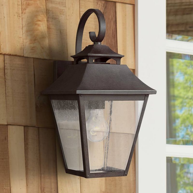 Generation Lighting Galena 16" High Sable Steel Outdoor Wall Light, 2 of 5