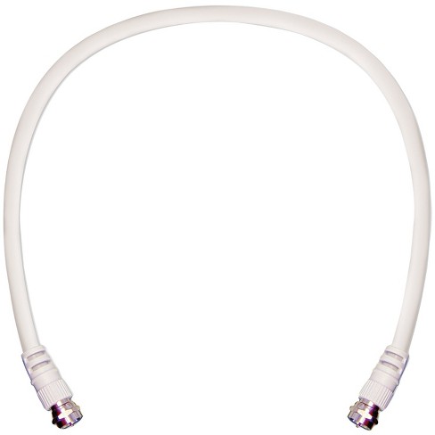 weBoost® RG6 75Ω Low-Loss Coaxial Cable, 2ft in White - image 1 of 1