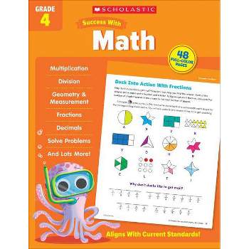 Scholastic Success with Math Grade 4 Workbook - by  Scholastic Teaching Resources (Paperback)