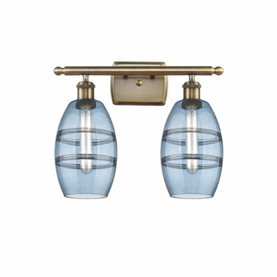 Vaz - 2 Light Bath Vanity In Industrial Style-9.13 Inches Tall and 15.88 Inches Wide