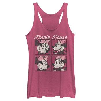 Disney Mickey And Friends Minnie Mouse Simple Distressed Tank Top