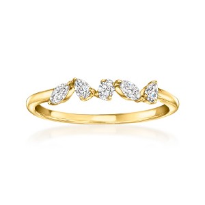 Pure Collection by Ross-Simons 0.25 ct. t.w. Multi-Shaped Lab-Grown Diamond Ring in 18kt Gold Vermeil - 1 of 4