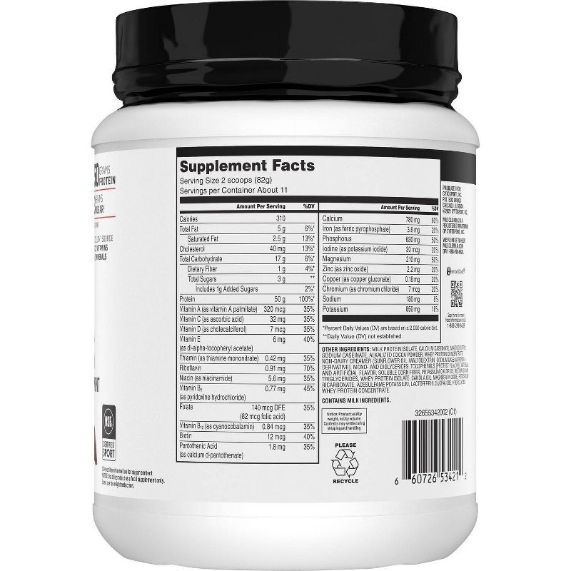 Muscle Milk Pro Series Protein Powder - Knockout Chocolate - 32oz, 5 of 7