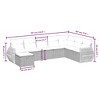 vidaXL 8 Piece Patio Sofa Set with Cushions Beige and Cream Poly Rattan - 4 of 4