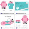Big Dot of Happiness Pawty Like a Puppy Girl - Fill-In Cards - Pink Dog Baby Shower or Birthday Party Fold and Send Invitations - Set of 8 - 3 of 4