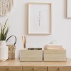 Sorbus Wood Crates - Organizer Bins, Wooden Box for Pantry Organizer Storage, Closet, , Cabinet Organizers, Containers for Organizing - 4 of 4