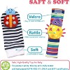 Baby Wrist Rattle Socks and Foot Finder Set, Perfect Baby Toys for 0-12 Months Newborn Boys.... - 4 of 4