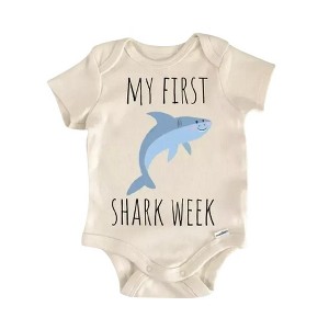 Shark Ocean Fish Newborn Baby Onesie® Bodysuit GS1 - 1 of 4