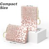 FATMOON Womens Wallet，Small Credit Card Wallet For Women Slim RFID Card Holder Purse With 7 Slots ID Window,Pink - 3 of 4