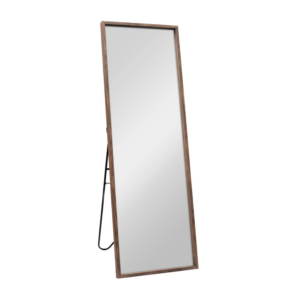 Photos - Wall Mirror MCS 20"x60" Cheval Full Length Mirror Walnut Brown
