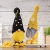 Northlight 15" Yellow High Pile Fleece Bumblebee and Daisy Springtime Gnome - 2 of 4