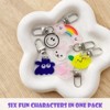 Wrapables Assorted Novelty Characters Keychain, Bag Charm Accessory for Purse Handbag Backpack (Set of 6) - 3 of 4