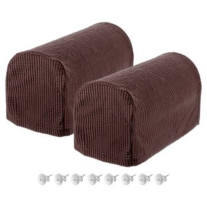 Unique Bargains Stretchy Anti-Slip Sofa Couch Armchair Covers 2 Pcs - 1 of 4