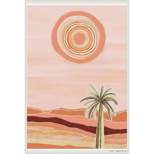 Amanti Art Palm and Desert by Tradelink Inhouse Artist Framed Canvas Wall Art - 1 of 4