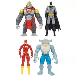 DC Comics Batman 12" Action Figure 4pk (Batman + The Flash vs Gorilla Grodd + King Shark) (Target Exclusive)