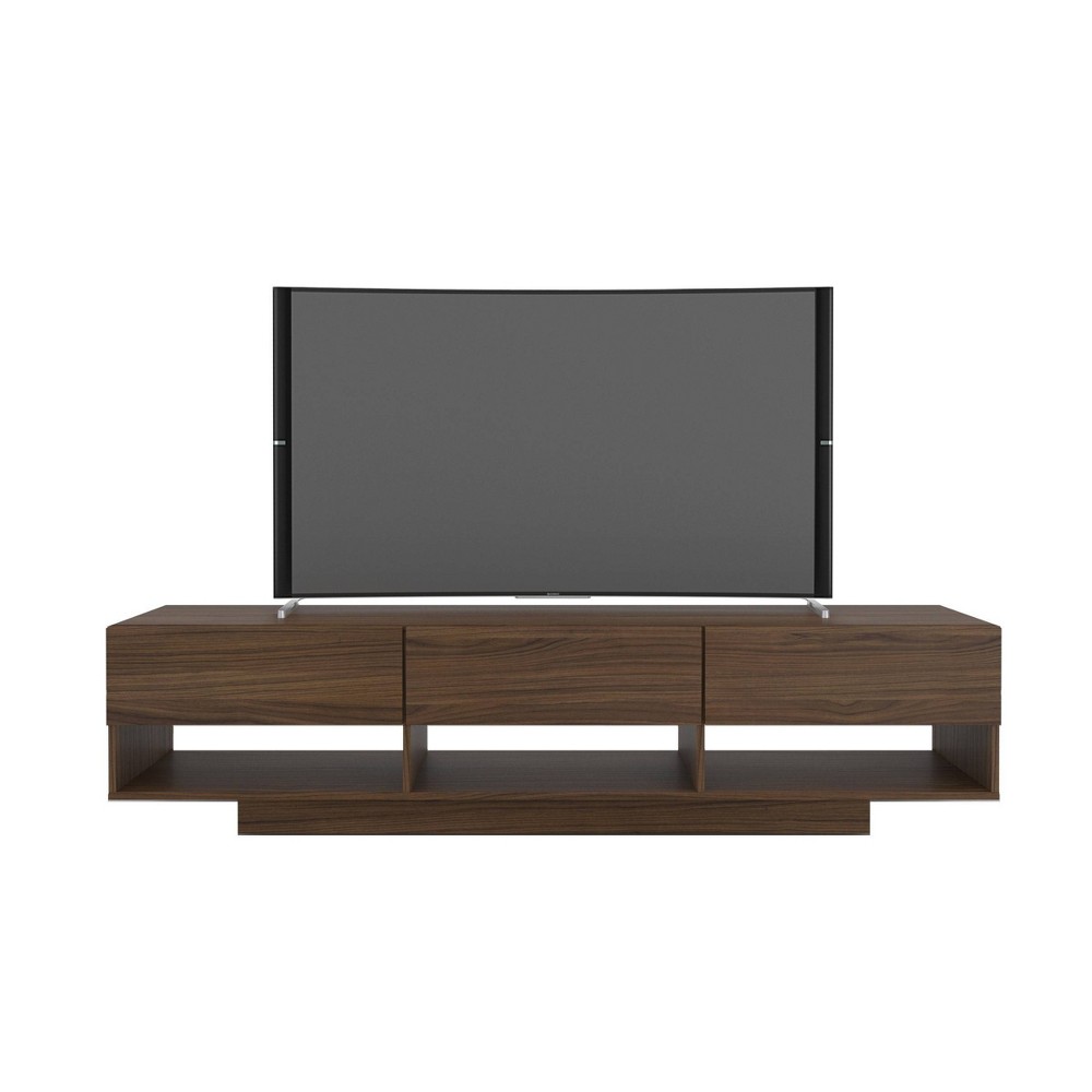 Photos - Mount/Stand Rustik 3 Drawer TV Stand for TVs up to 80" Brown - Nexera