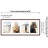 PosterPalooza | Brown Finish Collage Frame - White Mat, 20 Frame Sizes to Choose From, UV Acrylic - 2 of 4