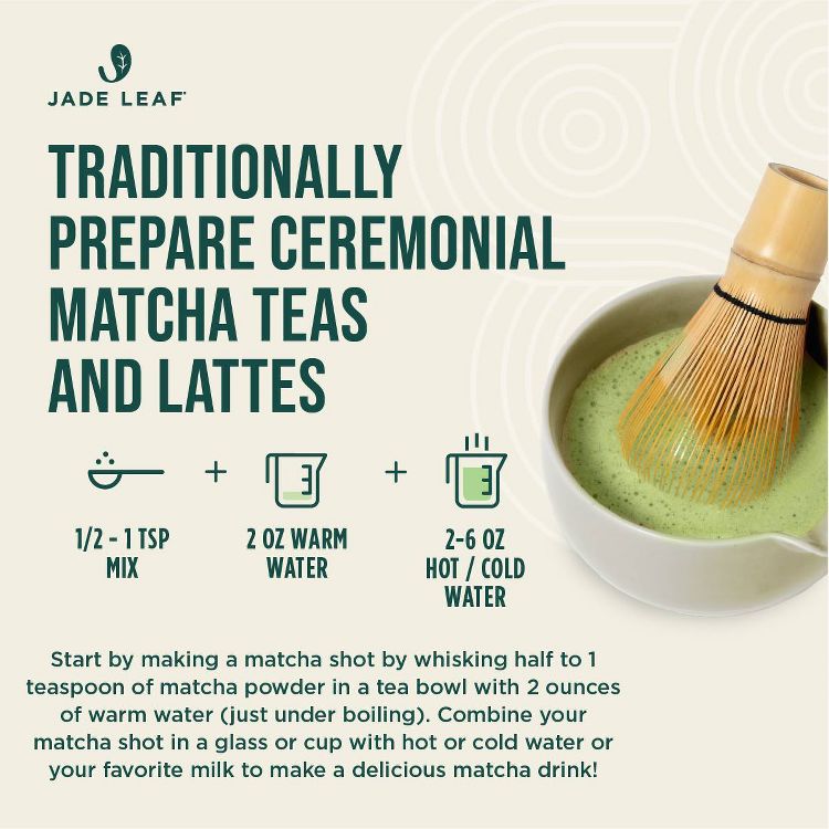 Jade Leaf Organic Ceremonial Grade Matcha Green Tea Powder Packets - 10ct, 5 of 5