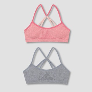 Hanes Girls' 2pk Seamless Racerback Bra - 1 of 3