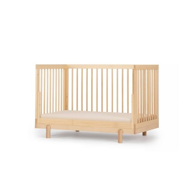 Natural Beechwood 4-in-1 Convertible Crib and Toddler Bed
