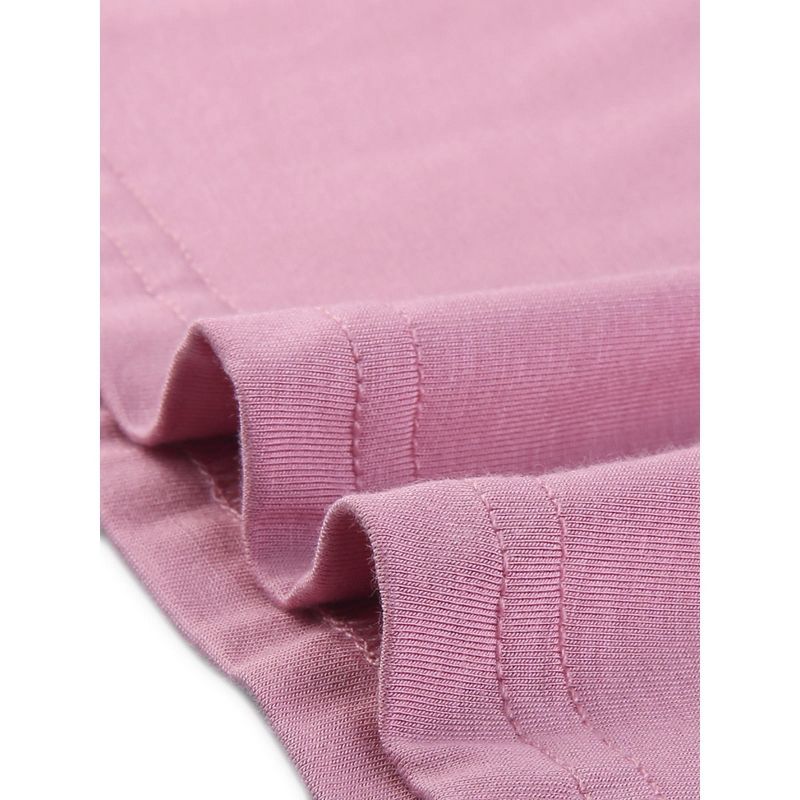 cheibear Women's Sleeveless Lingerie V Neck Solid Pajama Dress, 5 of 6