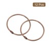 Unique Bargains Carbon Steel Loose Leaf Binder Snap Shower Curtain Rings 12 Pcs - 3 of 4