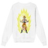 Dragon Ball Z Super Saiyan Goku Crew Neck Long Sleeve White Adult Sweatshirt - image 4 of 4