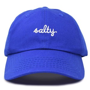 Dalix Salty Embroidered Cotton Beach Baseball Cap Adjustable Dad Hat Womens - 1 of 4