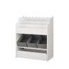 Yinvani Kids Bookshelf with Storage Bins and Drawer, Multi-Functional Storage Organizer for Toys, Books - 3 of 4