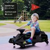 12V Kids Ride On Drift Car,  Electric Go-Kart With Variable Speed, Music, Led Lights, Brushless Motor, and Low-Power Alarm - 2 of 4