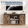 GAOMON 66" Farmhouse TV Stand with Sliding Barn Door, 4 Drawers & Adjustable Shelf, Media Console Entertainment Center for up to 70" TVs - 4 of 4