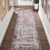 COZONY Washable Abstract Area Rug with Non-Slip Backing, Foldable Distressed Low Pile Carpet for Living Room and Bedroom - 2 of 4