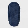 Adult Embroidered Faux Fur Christmas Slipper Socks with Grippers - Wondershop™ - 4 of 4