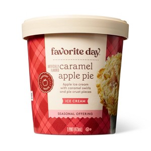 Frozen Caramel Apple Pie Ice Cream - 1pt - Favorite Day™ - 1 of 3