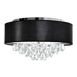 CWI Lighting Dash 4 Light Drum Shade Flush Mount With Chrome Finish - 1 of 4
